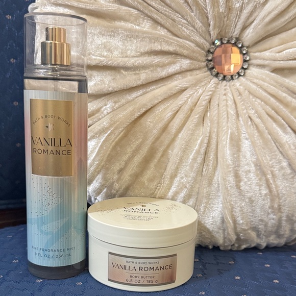 Bath & Body Works Other - Bath & Body Works Vanilla Romance Mist & Body Butter — Cream and Gold